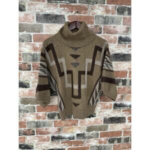 Vintage Lauren Ralph Lauren Southwestern Lambswool Aztec Sweater Size Large